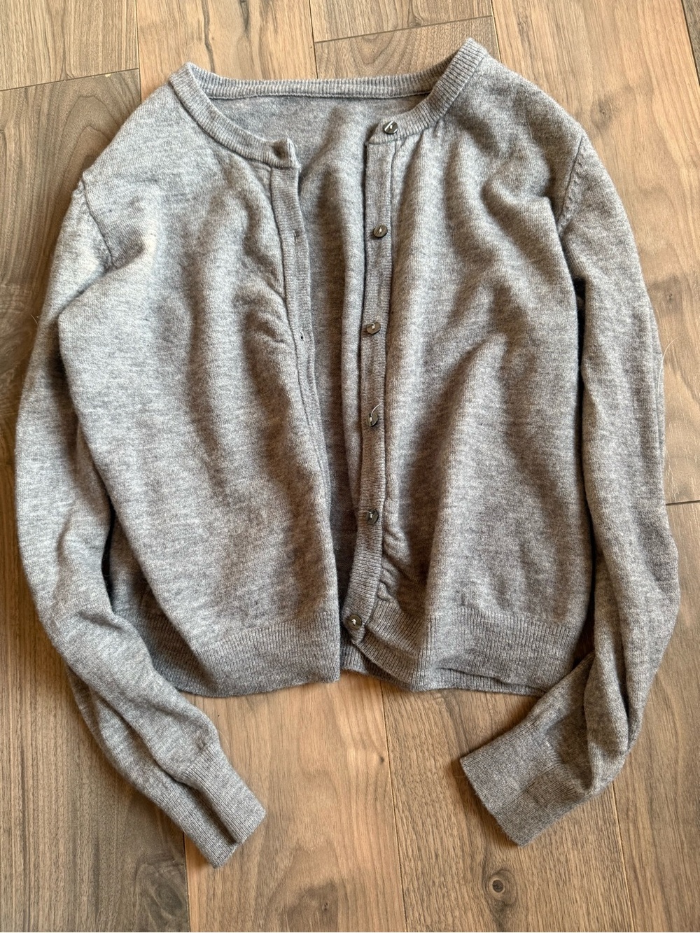 Grey Button Up Cardigan